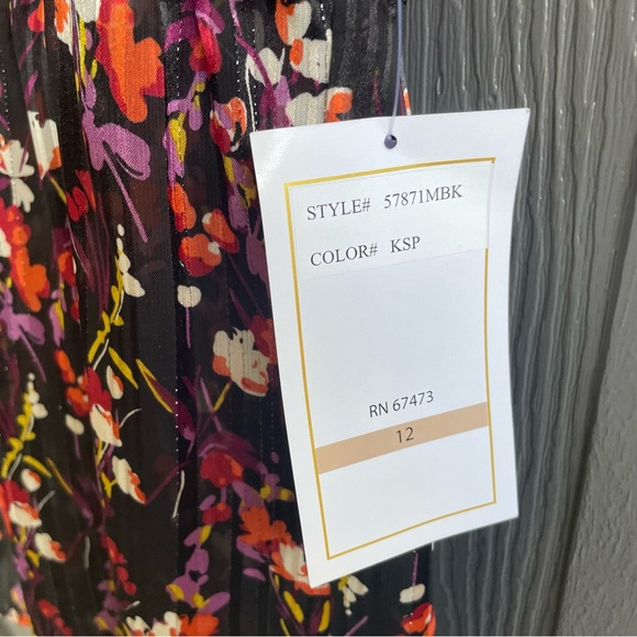 Bleecker 126 long sleeve Floral Print Women's Dress 12 Large - Picture 5 of 13